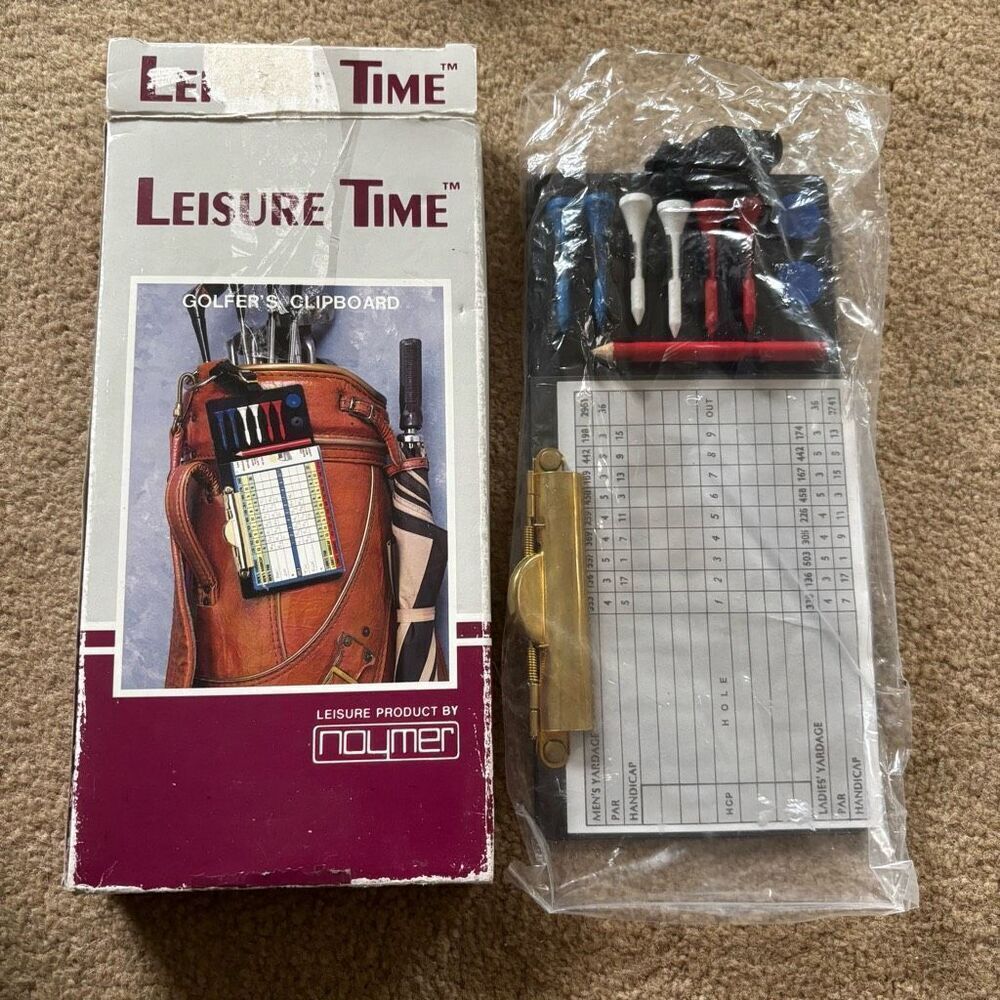 Leisure Time Golfer’s Clipboard *New, Open Box*
